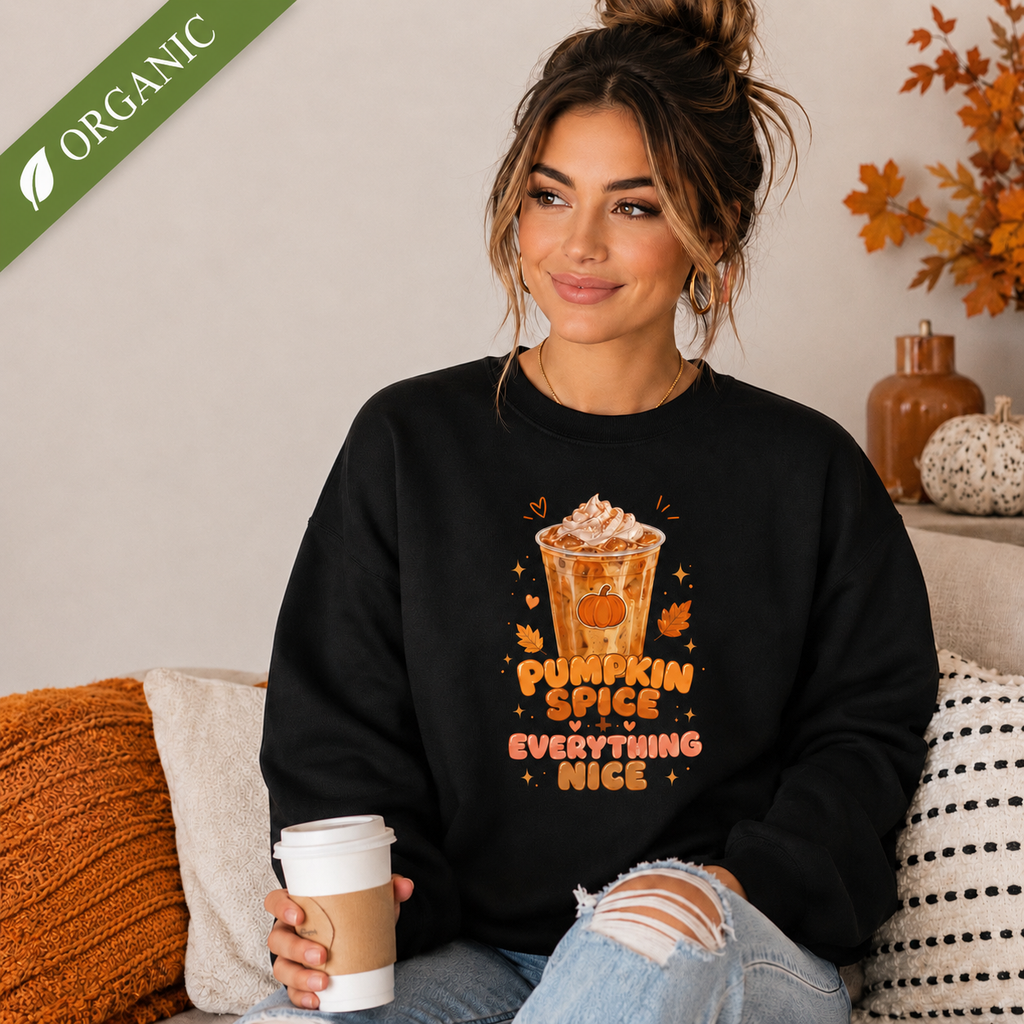 Pumpkin Spice Organic Oversized Sweatshirt