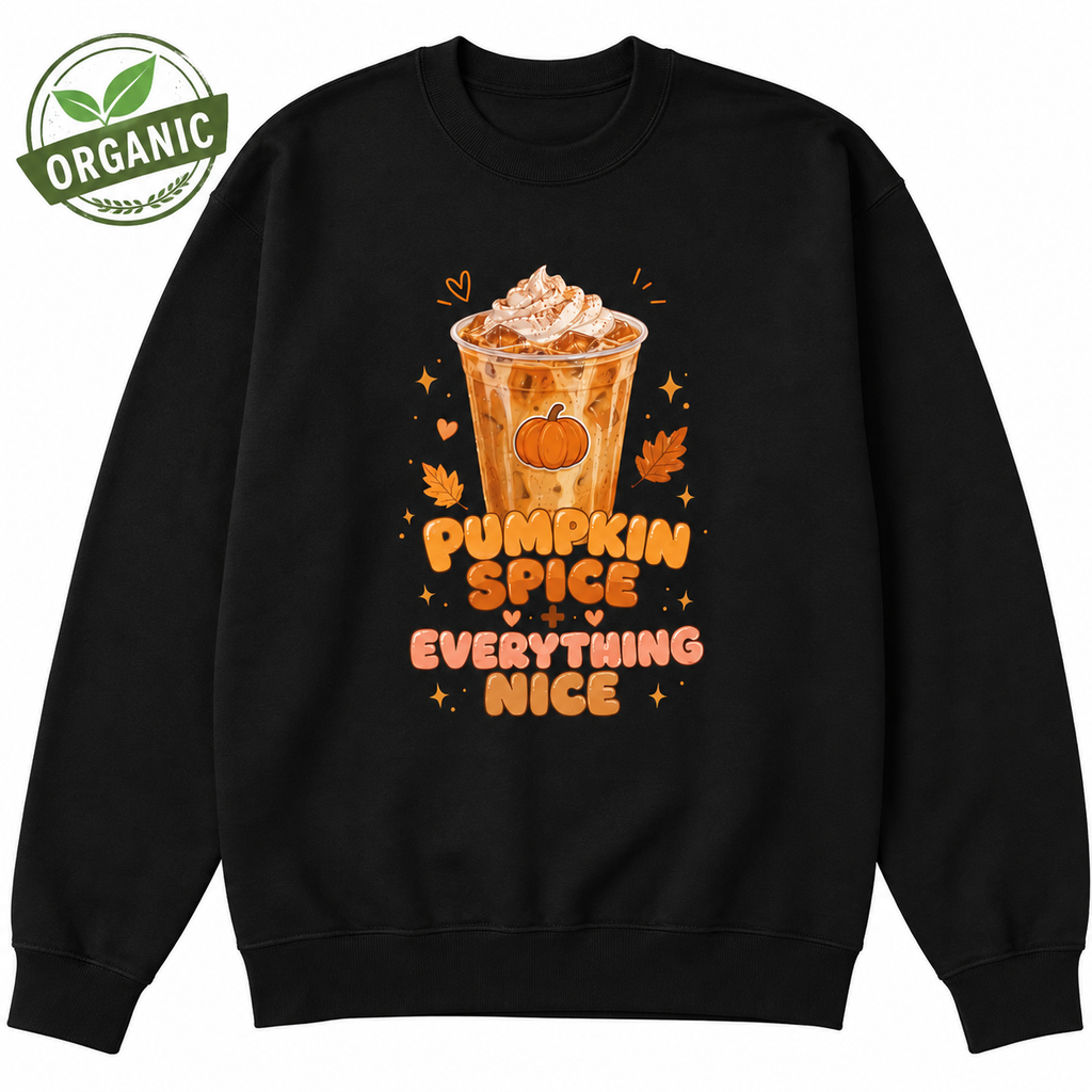 Pumpkin Spice Organic Oversized Sweatshirt