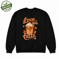 Love You A Latte Organic Oversized Sweatshirt