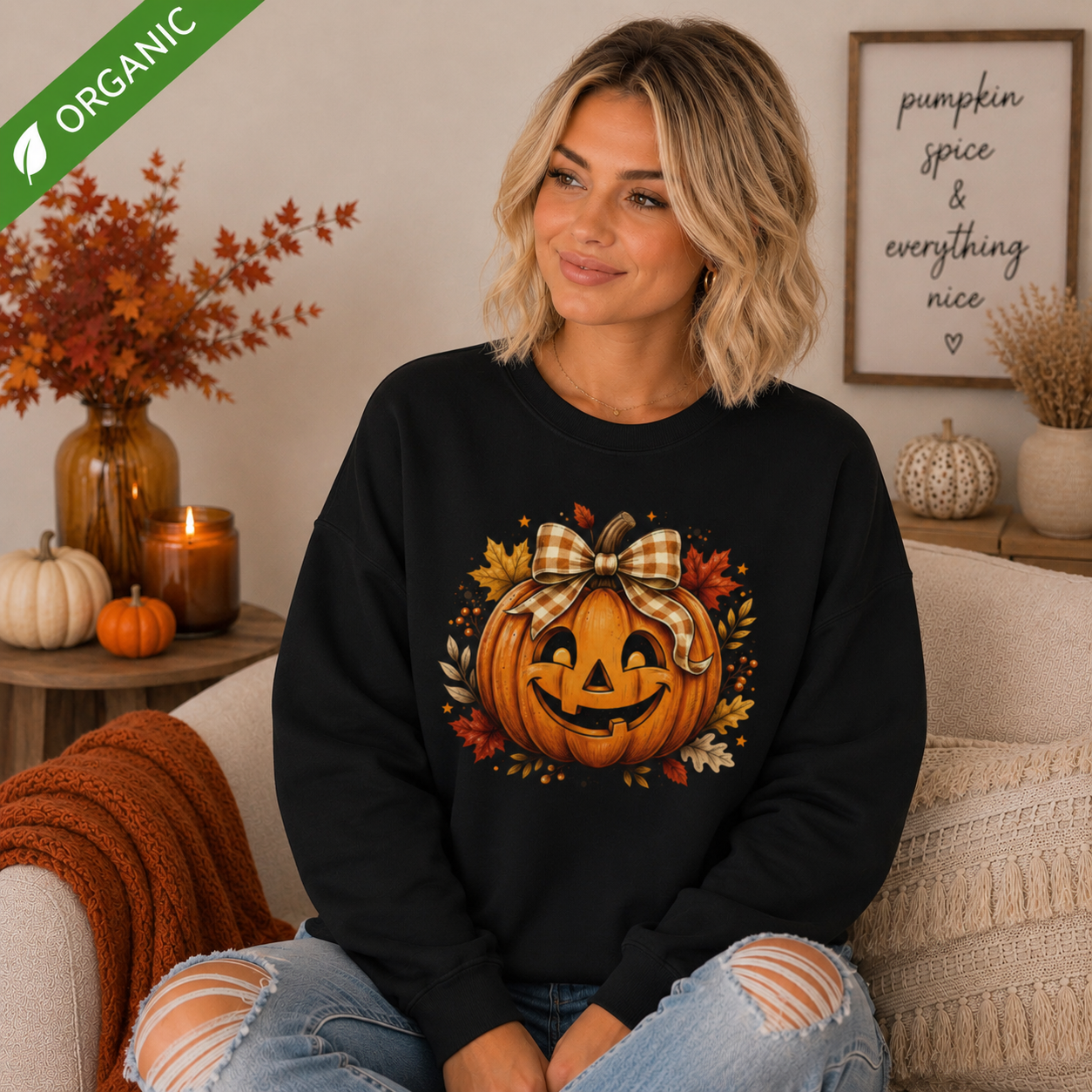 Pumpkin Organic sweatshirt